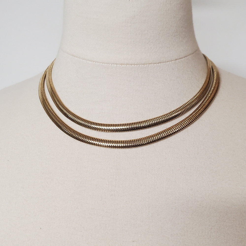 Vintage Monet Golden Necklace